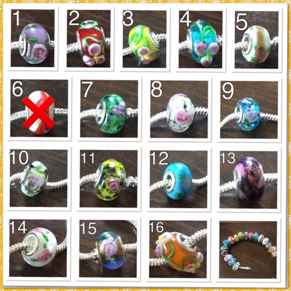 Jewelry - Beautiful glass beads 4 for $10